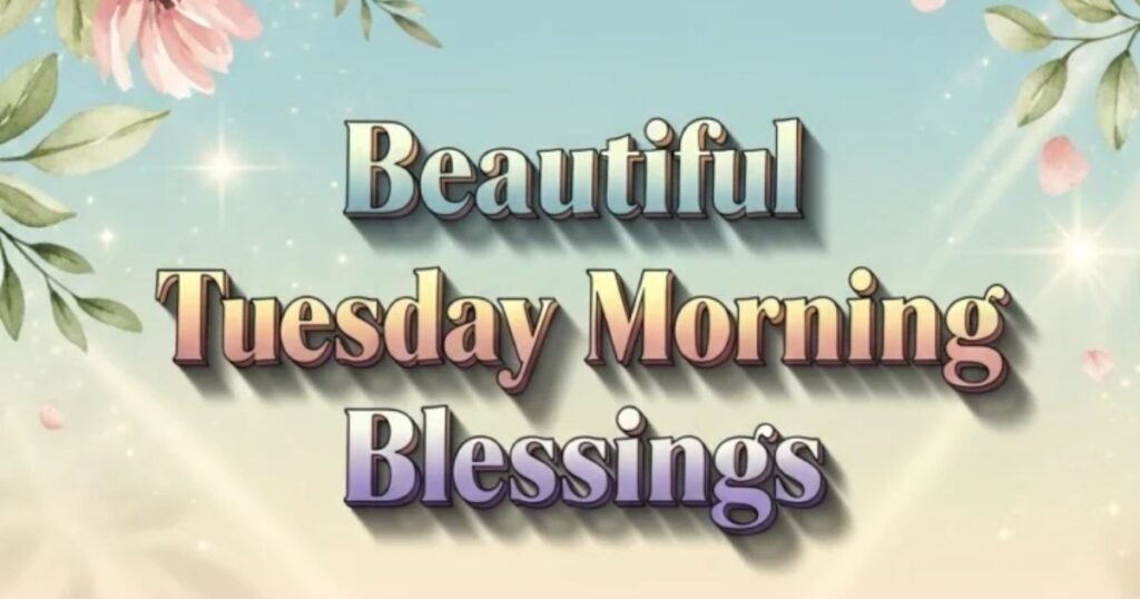 Beautiful Tuesday Morning Blessings