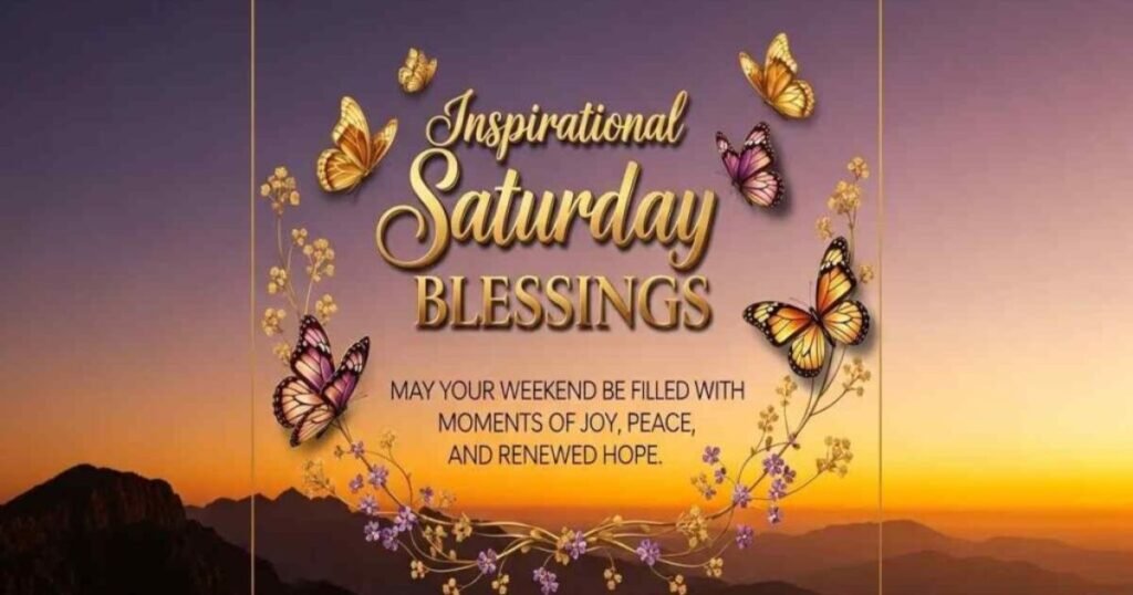 Inspiration Saturday Blessings