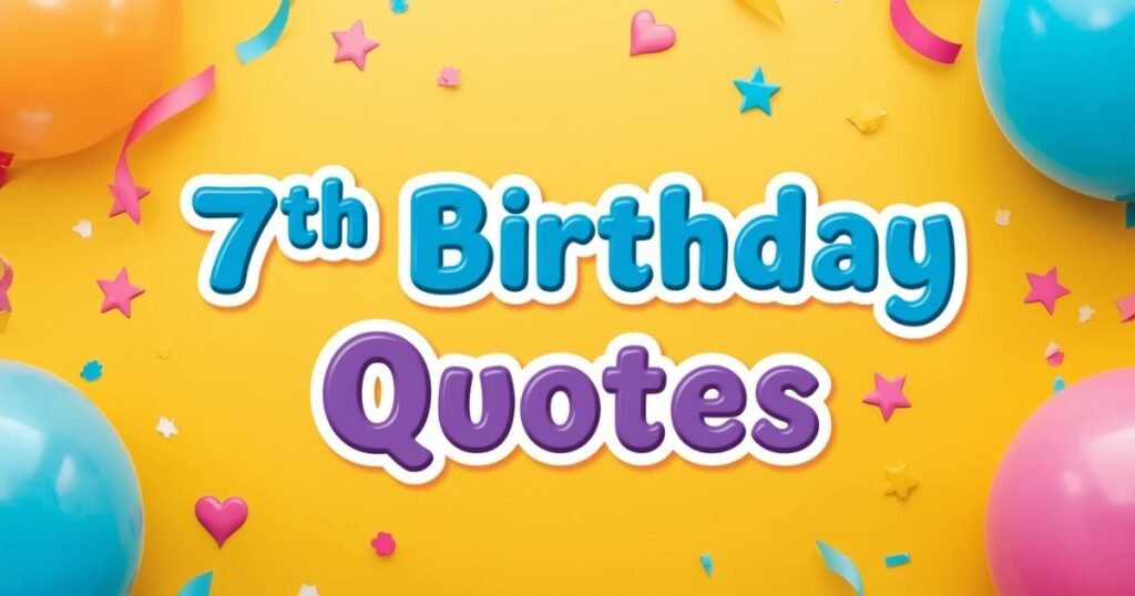 happy 7th birthday message
