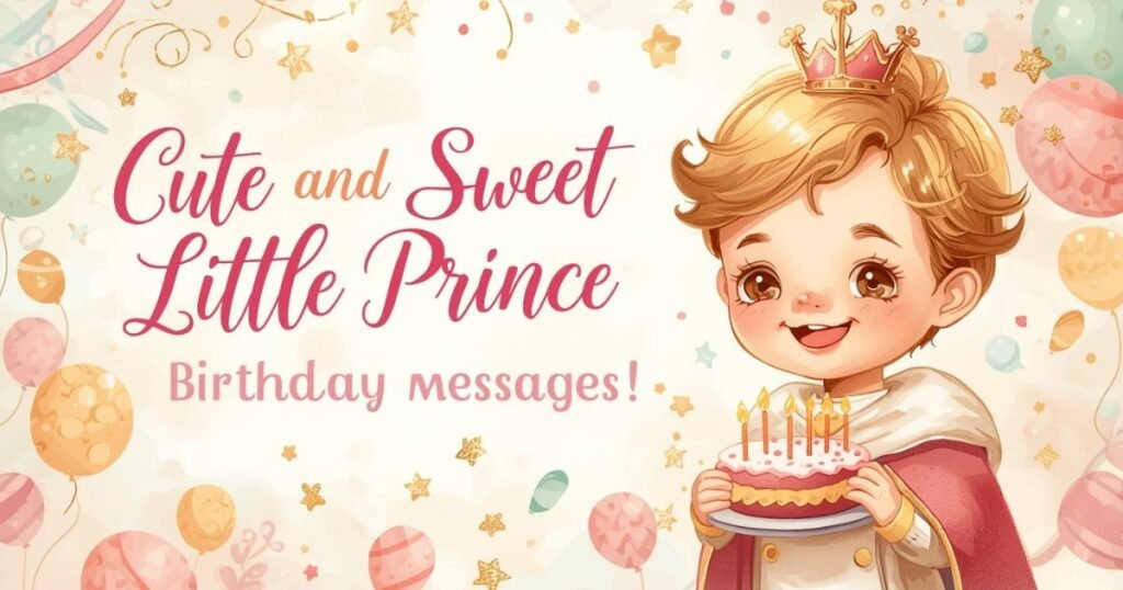 happy birthday little prince wishes
