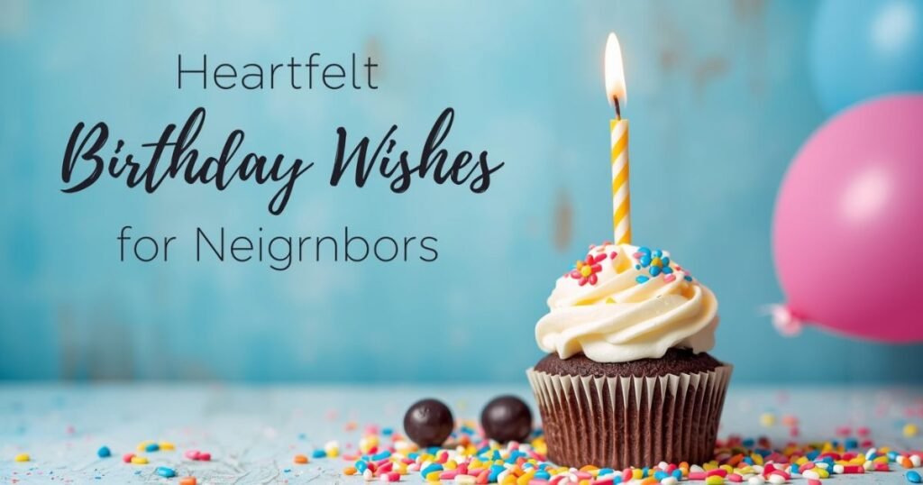Heartfelt Birthday Wishes for Neighbors