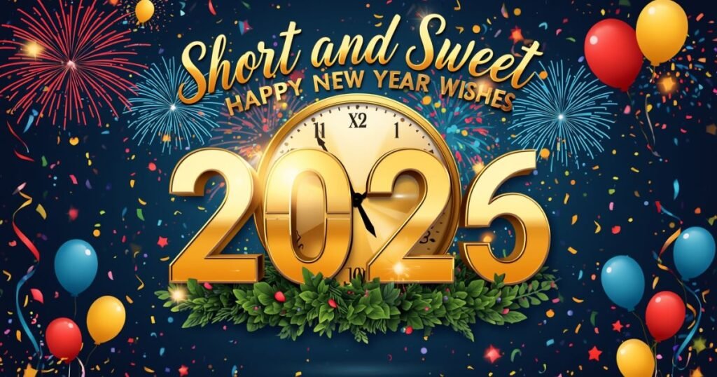 Short and Sweet Happy New Year Wishes 2026