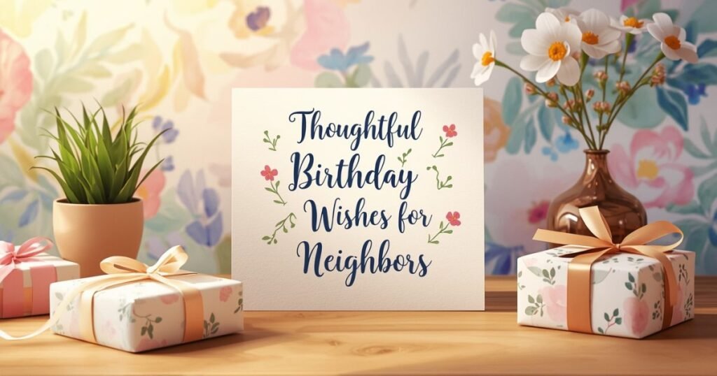 Thoughtful Birthday Wishes for Neighbors