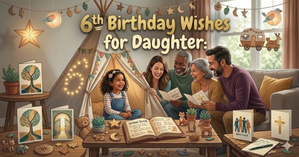 6th Birthday Wishes for Daughter