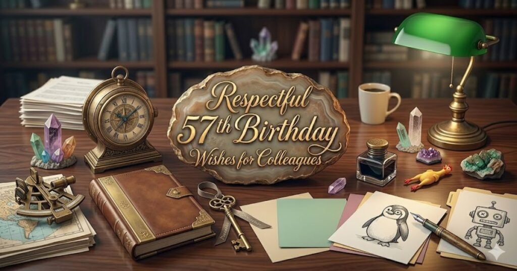 Respectful 57th Birthday Wishes for Colleagues