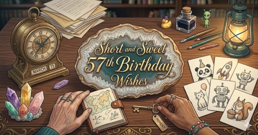 Short and Sweet 57th Birthday Wishes