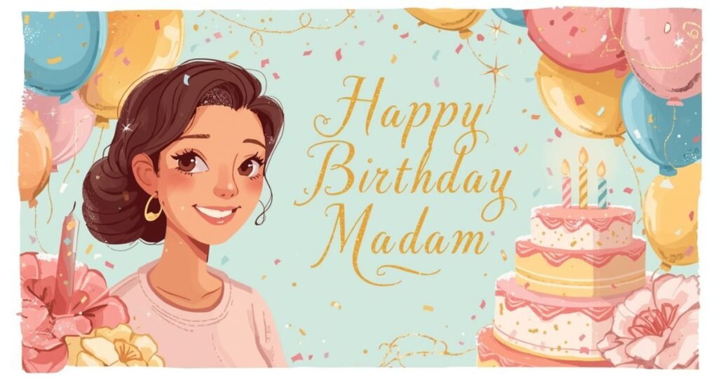 happy birthday ma'am wishes in english