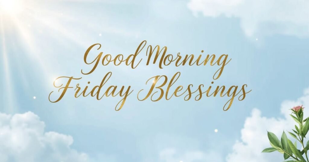 Good Morning Friday Blessings
