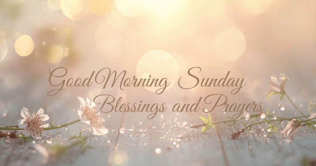 Good morning Sunday blessings and Prayers