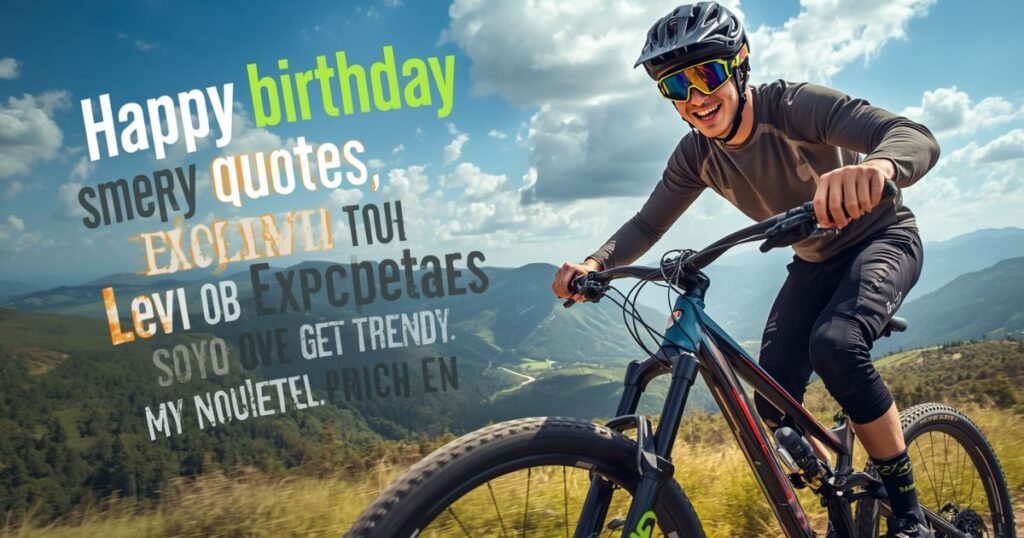 Happy Birthday Quotes for Mountain biker