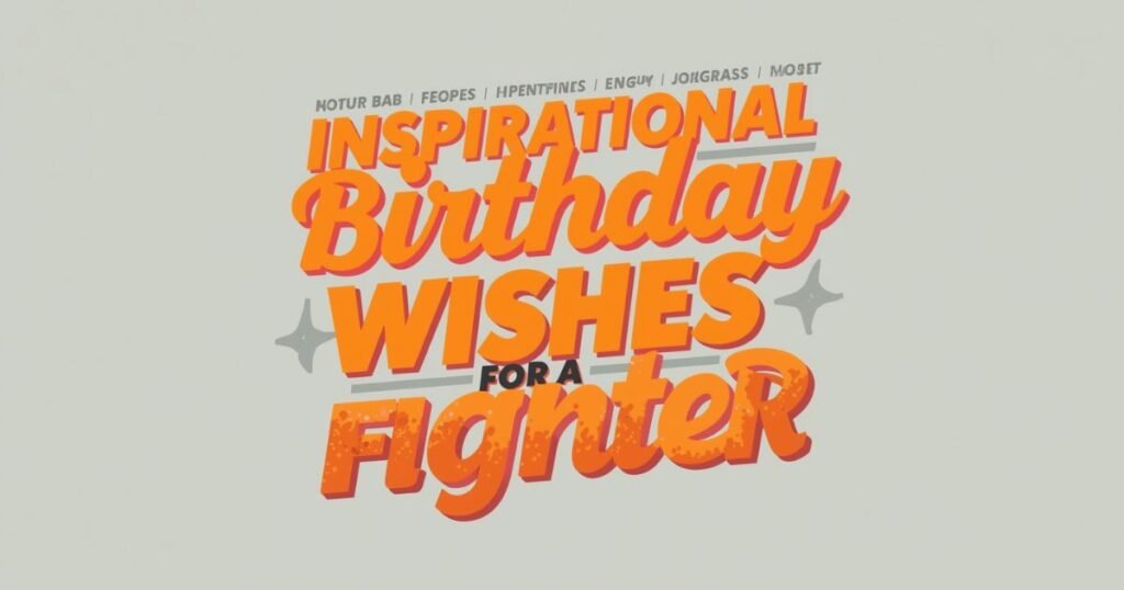 Inspirational Birthday Wishes for Fighter