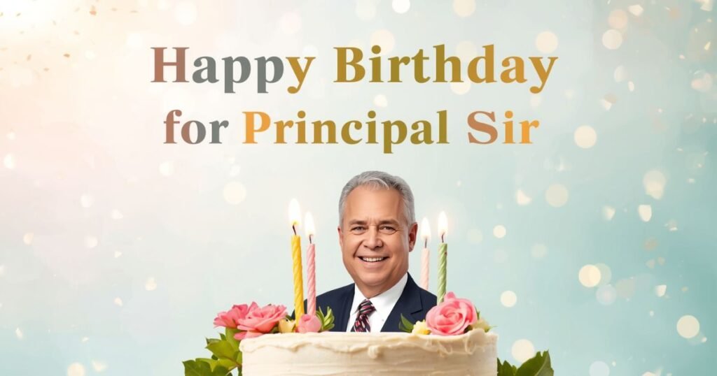 Inspirational Birthday Wishes for Principal Sir