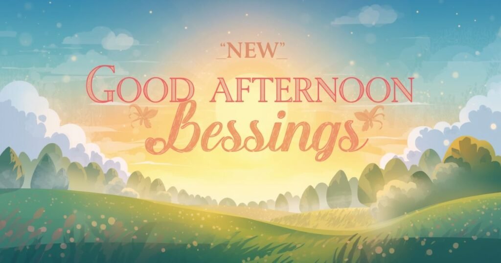 Good Afternoon Blessings