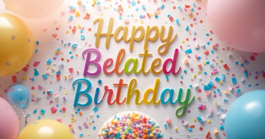 Elegant Belated Birthday Wishes