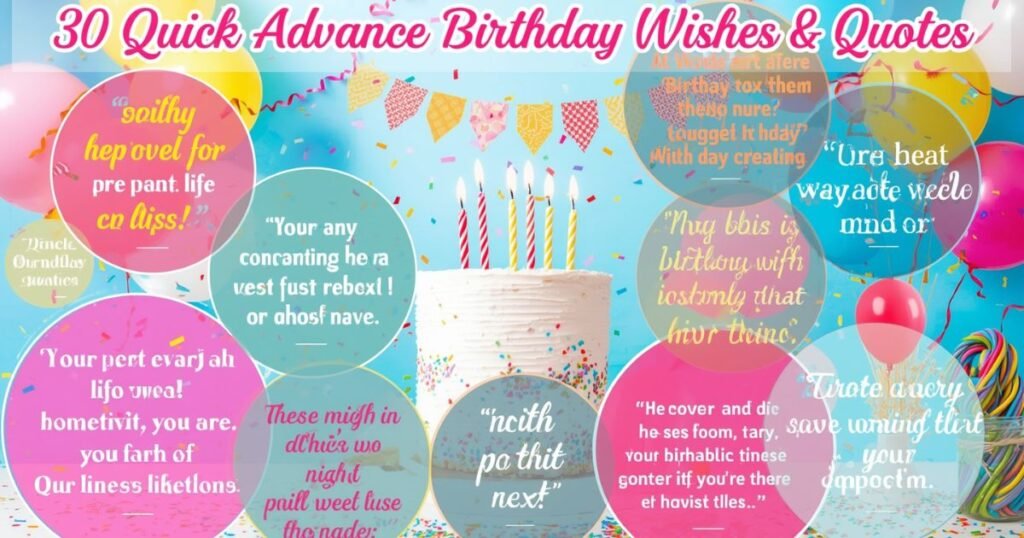 advance happy birthday wishes