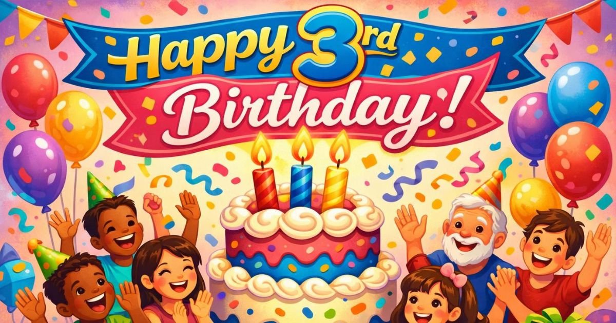 150+Best 3rd Birthday Wishes, Messages, Quotes and Greetings