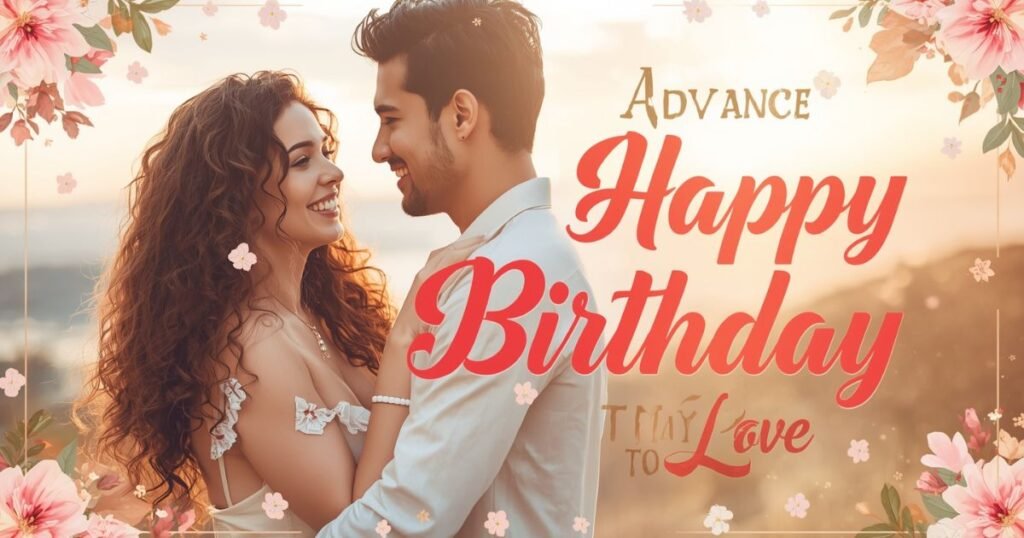advance happy birthday wishes for lover