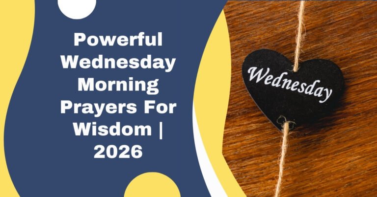 Wednesday Morning Prayers