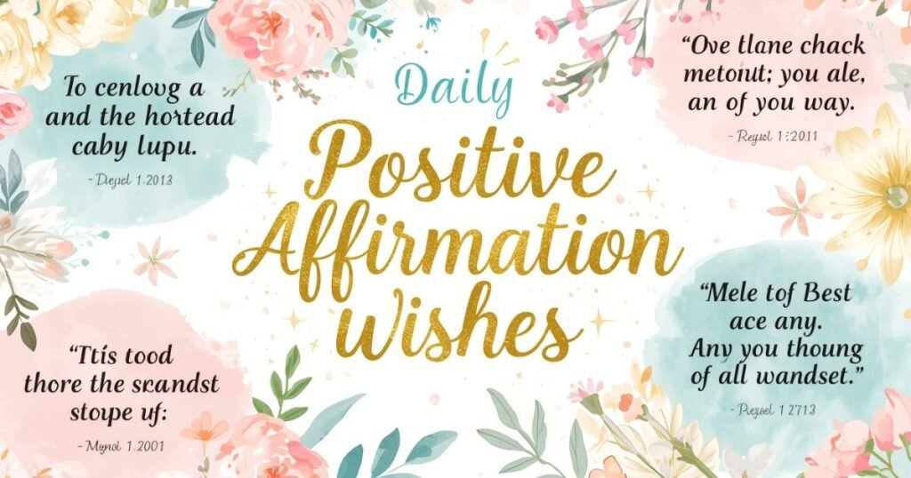 Daily Positive Affirmation Wishes