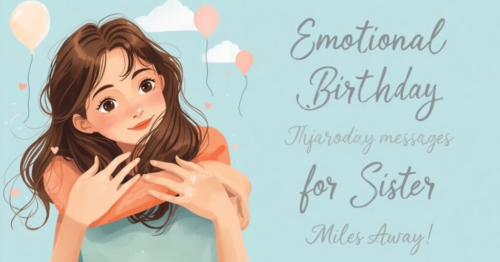 birthday wishes for long distance sister