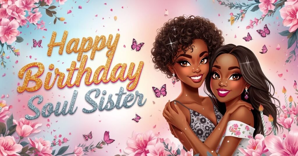 soul sister happy birthday friend like a sister