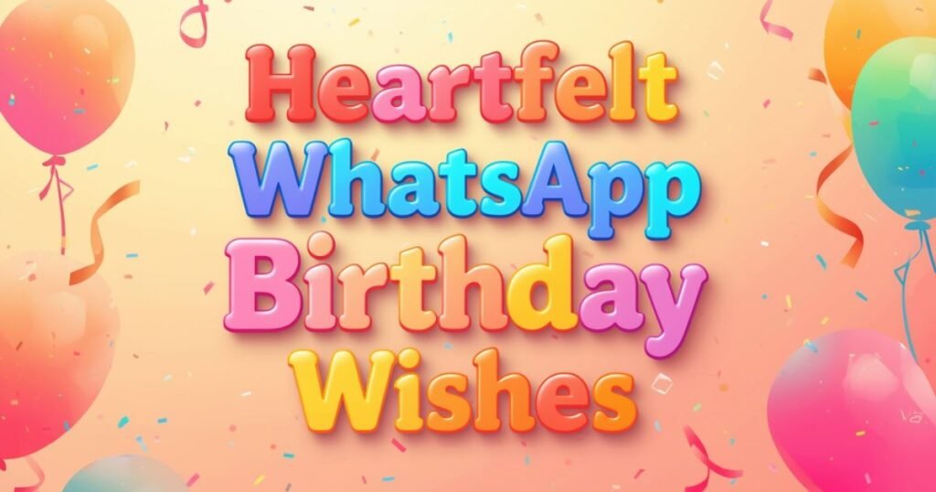 WhatsApp Birthday Wishes And Status Messages