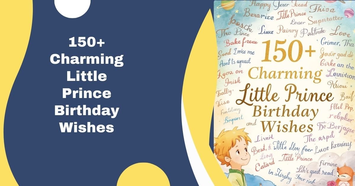 Charming Little Prince Birthday Wishes