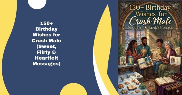 150+ Birthday Wishes for Crush Male (Sweet, Flirty & Heartfelt Messages)