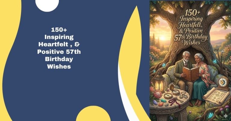 Inspiring Heartfelt , & Positive 57th Birthday Wishes