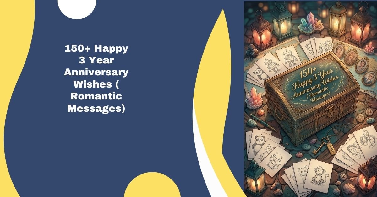 Happy 3 Year Anniversary Wishes ( Romantic Messages)
