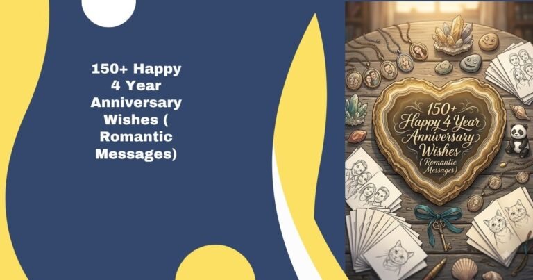Happy 4 Year Anniversary Wishes ( Romantic Messages)